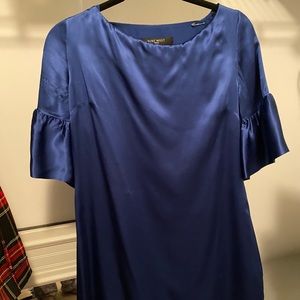 Blue quarter sleeve dress